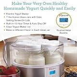 Euro Cuisine YMX650 Digital Automatic Yogurt Maker with 7 Glass Jars