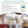 Euro Cuisine YMX650 Digital Automatic Yogurt Maker with 7 Glass Jars