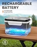 EAST OAK Cordless Electric Heated Lunch Box with Exact-Time Scheduling