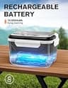 EAST OAK Cordless Electric Heated Lunch Box with Exact-Time Scheduling