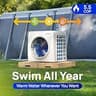 AQUASTRONG HEX018 18,000 BTU 120V Plug-and-Play Above-Ground Pool Heat Pump