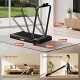 Compact Portable Under Desk Walking Pad Treadmill Machine with 15% Incline