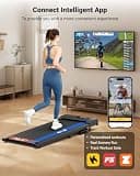 THERUN Incline Walking Pad with 16.5-Inch Belt and 2.5HP Brushless Motor System