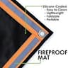 Extra-Large 67x60-Inch Fireproof Deck Protector with Triple-Layer Silicone Build