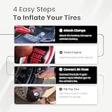 VEVOR 10.6 CFM Heavy-Duty Portable Dual-Cylinder Tire Inflator (150 PSI)