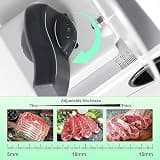 OSTBA 150W Meat Slicer Machine, Dual 6.7-Inch Removable Stainless Blades