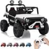 GarveeLife 2-Seater 4WD Ride-On UTV with 22mm Steel Frame and Solid Terrain Tires