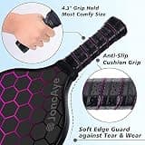 JoncAye USAPA Approved Fiberglass Graphite Pickleball Paddle Set of 4
