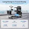 Rylox 4-Wheel Dual Battery Folding Mobility Scooter Bundle