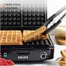 KRUPS 1200W 4-Slice Belgian Waffle Maker with Removable Dishwasher-Safe Plates