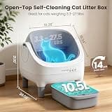 Invengo Automatic Cat Litter Box CATBOX-Mini-F Open-Top Space-Saving Design