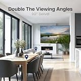 VIVO Steel Low-Profile Motorized Electric Swing-Out TV Wall Mount Bracket