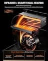 Dr. Infrared Heater DR-123 Indoor Portable Space Heater with Dual System
