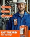 TOPTES Guard-533 Wearable Personal Carbon Monoxide Monitor and Data Logger