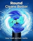 TEETHEORY Deep Clean Rotating Electric Toothbrush Set with 8 Replacement Brush Heads