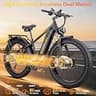 TKZZTKS 8000W Peak Dual Motor AWD E-Bike, 52V 26Ah Battery, 50 MPH Top Speed