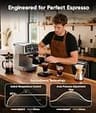 ecozy 4-in-1 SmartVista Espresso Machine & Coffee Combo with Fast Cold Brew System