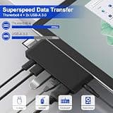 Rytaki 8-in-1 Side-Clamping Hub Docking Station for Surface Pro 11/10/9