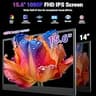 Ultra-Thin 15.6-inch 1080P FHD Triple Portable Monitor Extender with One-Cable Setup