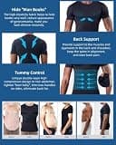 KOCLES Men's Seamless Slimming Moisture-Wicking Compression Undershirt