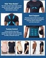 KOCLES Men's Seamless Slimming Moisture-Wicking Compression Undershirt