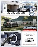 EVDANCE Portable Level 1 & 2 EV Charging Station, 16A Dual Voltage, 25-Foot