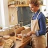 Albert & Grace Foldable Bamboo Bread Slicer Guide with High 6.1-Inch Sides