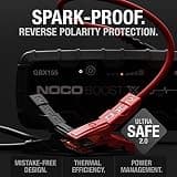 NOCO Boost X GBX155 4250A 12V UltraSafe Lithium Jump Starter (10.0L Gas, 8.0L Diesel)