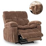 Zuacs 26-Inch Oversized Dual Motor Lift Recliner with Massage and Heat