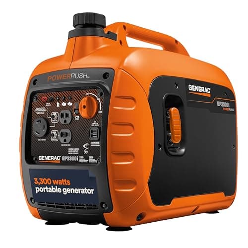 Generac 3,300-Watt Gas Powered Portable Inverter Generator with USB Ports