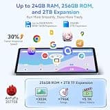 11-Inch High-Resolution Android 16 Gaming Tablet with 2K Display and 256GB Storage