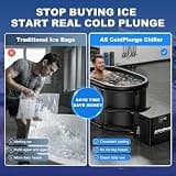 AS ColdPlunge Ice Bath Chiller 1/3 HP and 148-Gallon Insulated Tub Bundle Kit
