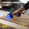 KOXOBET 4.2V Cordless Cutting Tool with Smart LED and 4 Speed Settings