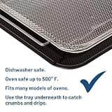 GE Appliances PM48X120 15x12-Inch Stainless Steel Air Fry Basket and Tray Set