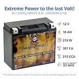 Pirate Battery YTX20HL-BS Maintenance-Free 12V 19Ah AGM Marine Battery
