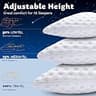 KUCEY Cooling Shredded Memory Foam Side Sleeper Bed Pillow for Neck Pain