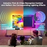 LightingWill TV LED Backlight Kit with 3-Port 4K HDMI 2.0 Sync Box (50-65")