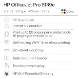 HP OfficeJet Pro 8139e Wireless All-in-One Color Inkjet Printer with Auto Duplex