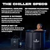 The Pod Company Standard Water Chiller, 1/3 HP Cooling with Built-in Filter