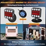 ZUNAICE Wireless Trailer Lights with Built-In Reverse Light and Hybrid Mount