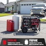 DuroStar DS13000MX 13,000-Watt Dual Fuel Portable Generator with MX2 Tech