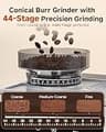 AMZCHEF Espresso Machine with Grinder & 190°F–201°F Temperature Control