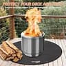 DocSafe 38-Inch Round Fire Pit Mat with 4-Layer 2000-Degree Heat Protection