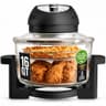 Granitestone 16-Quart Large Glass Air Fryer with Triple-Cooking Halogen Power System