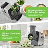 Anbull 7-in-1 Electric Salad Maker and Professional 250W Cheese Grater