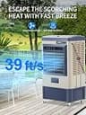 Uthfy 6500 CFM Industrial Swamp Cooler with 19-Gallon Tank & Steel Body