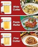 Noodle Maker 3-in-1 Stainless Steel Pasta Maker Attachment for KitchenAid Mixers
