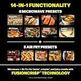 Ninja Crispi MW101 Flatbed Microwave and Air Fryer Combo with FusionCrisp
