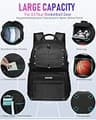 LOINTET Basketball Bag Backpack with 11 Compartments and Foam Padding