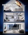Smart 4K Ceiling Projector with 2500 ANSI Lumens and Built-In Google TV
